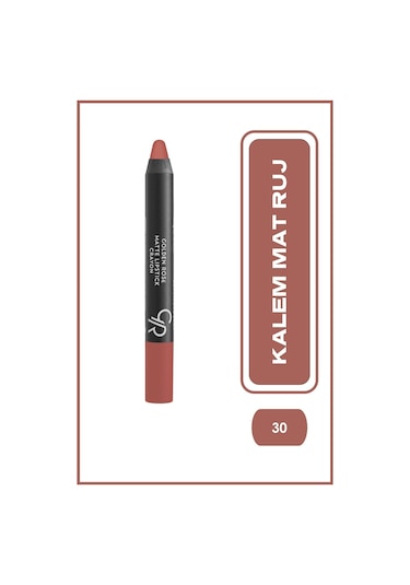 Matte Lipstick Crayon No:30 - Mat Kalem Ruj