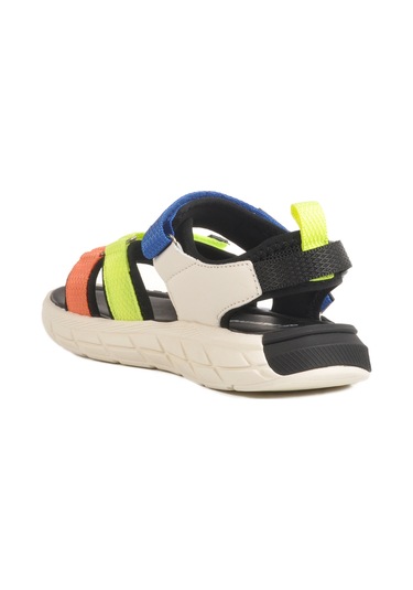 Pepino Siyah Cırtlı Erkek Çocuk Düz Sandalet