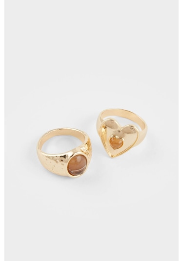 Defacto Kadın 4lü Gold Yüzük F6854axnskr1 Gold