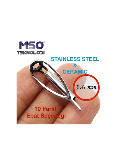 MSO Olta Balıkçılık Paslanmaz & Seramik Kamış Yenileme Uç Halkaları