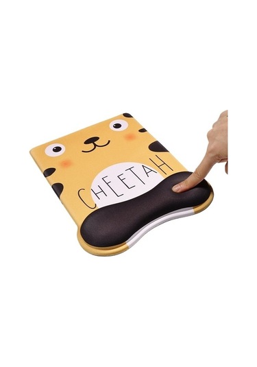 Primepickings Mouse Pad Bilek Pedi Kızlar Sevimli Çizgi Film Mouse Pad Kaymaz Oyun Silikon Klavye El Desteği