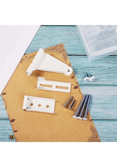 Ulzyvf Uyumlu Onarım Kapı Kapı Kapatıcı İle Braketi, Braketi, Beyaz Andersen Ou