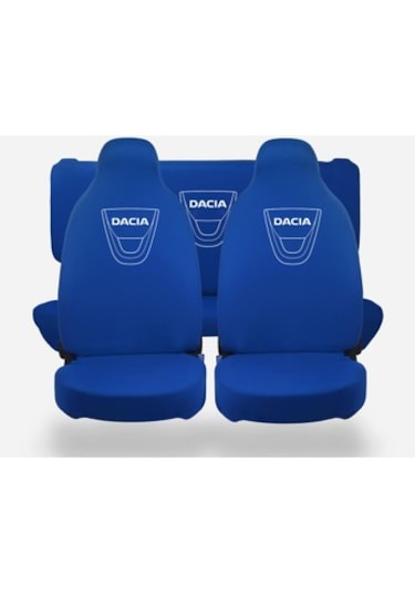 Oto Koltuk Kılıfı Ön Arka Set Gri Dacia Mavi