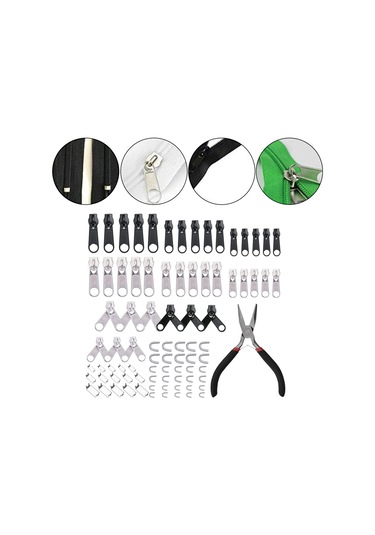 Suntek Kot Ceketler Sırt Çantaları Için Fermuar Kurulum Penseli Fermuar Tamir Takımı 85 Adet