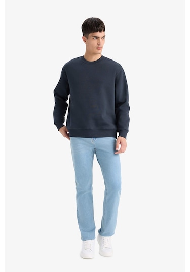 Defacto Relax Fit Bisiklet Yaka Kalın İçi Yumuşak Tüylü Basic Düz Sweatshirt T5139az25aunv163 Lacivert Defacto Relax Fit Bisiklet Yaka Kalın İçi Yumuşak Tüylü Basic Düz Sweatshirt T5139az25aunv163 Lacivert