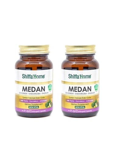 2 Adet Medan Devedikeni-enginar-hindiba 620 Mg-60 Kapsül