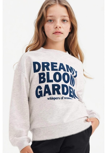 Defacto Kız Çocuk Relax Fit Bisiklet Yaka Baskılı Sweatshirt G3801a825wngr85 Gri-gr85 Defacto Kız Çocuk Relax Fit Bisiklet Yaka Baskılı Sweatshirt G3801a825wngr85 Gri-gr85