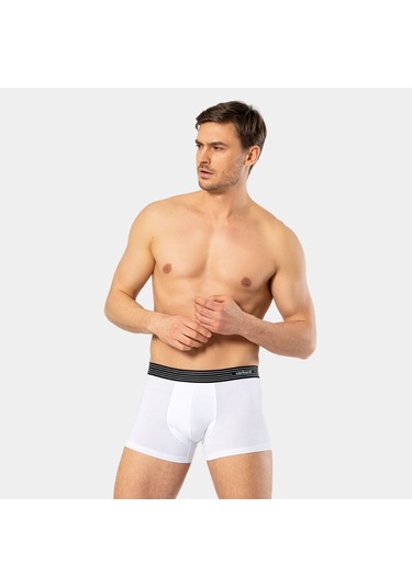 Cacharel Erkek 3'lü Boxer 1320/beyaz-siyah-gri KARIŞIK RENK