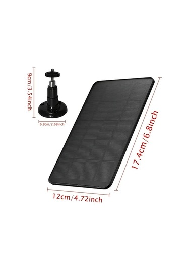 Trendooze Gaojunshop01 360 Montajlı Güneş Paneli Kamera Kapı Zili Şarj İstasyonu