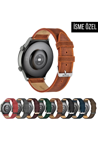 Vagave Huawei Watch Hakiki Deri Kordon Gt,-Gt2-Gt3-Gt3 , 20-22mm