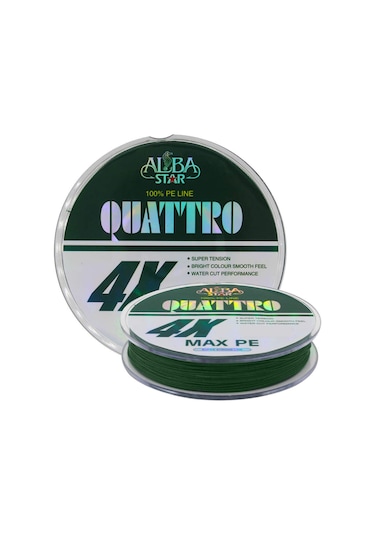 Albastar Quattro 4X Ip Misina Green 0.18Mm - 300M - 16.8Kg