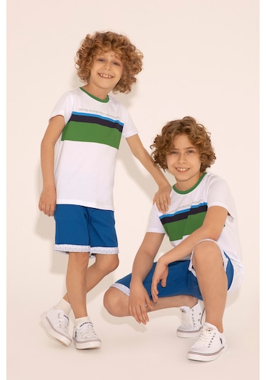U.s. Polo Assn. Erkek Çocuk Saks Şort / Bermuda 50282972-vr045 Mavi