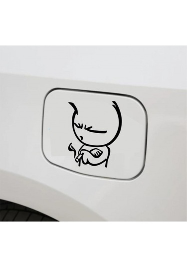 Araba Depo Kapağı Sticker Asi Çocuk Oto Sticker 2 Adet