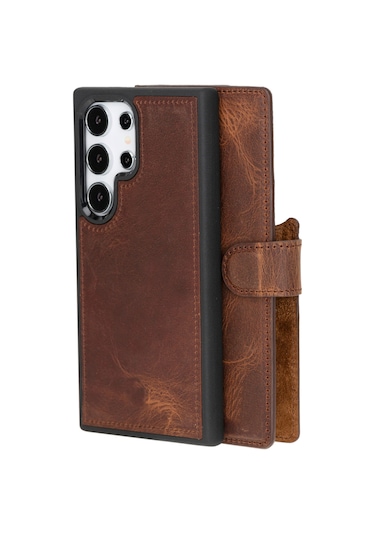 Samsung Galaxy S24 Ultra Leather Detachable Wallet Case