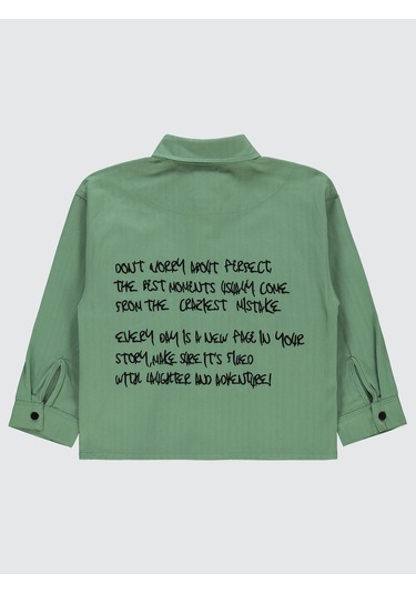 Civil Boys Erkek Çocuk Gömlek 6-9 Yaş Açık Haki Açık Haki