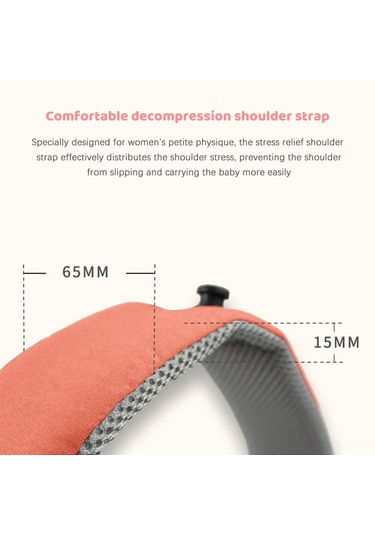 Moveevo Pembe Çift Taraflı Bebek Bel Tahtası - Çok Fonksiyonlu, Epe İç Çekirdek, Gerekli Yaşlarda Kullanıma Uygun, Ayırılabilir Askı