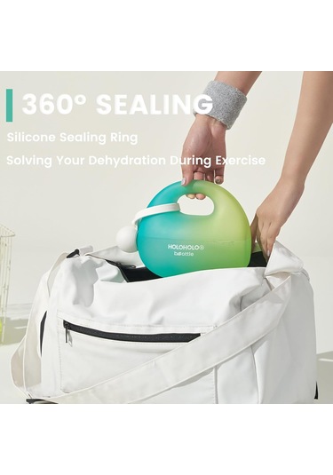 Silikon Pipetli 40 Oz Su Şişesi,% 100 Sızıntı Geçirmez, Ofis, Seyahat Ve Spor İçin Harika - Yeşil Ve Sarı Siyah-Yeşil