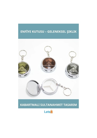 Sultanahmet Kabartmalı Yöresel Enfiye Kutusu 1 Adet