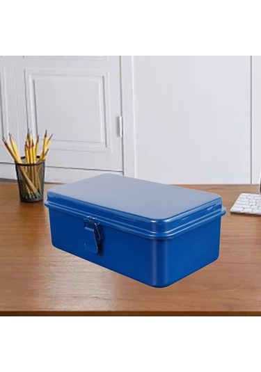 Pazly Suntek Stil Saklama Retro Not Mavi Kutusu Düzenleyici Demir Ze Mavi