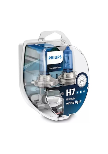 Phılıps H7 12v Ampul 55w Beyaz Işık Set -5000k