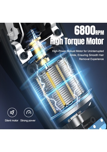 Erkekler İçin Su Geçirmez Ve Şarj Edilebilir Vücut Kılı Kesme Makinesi