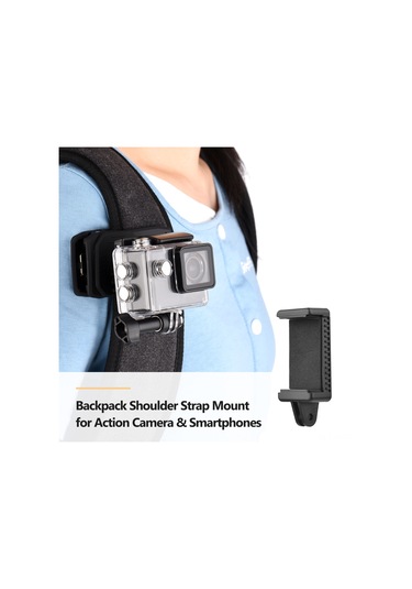 Yifomall Siyah Plastik Sırt Çantası Klipli Telefon Tutucu Seti - 5.5-9cm Ayarlanabilir Genişlik, 360 Döner, Dış Etkinlikler İçin Stüdyo Kalitesi Video Kaydı
