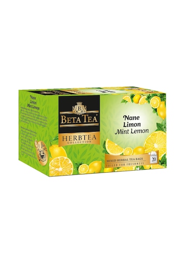 Beta Tea Nane Limon Süzen Poşet Bitki Çayı 20 x 2 G