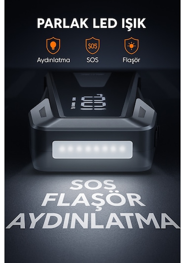 Buture BETA02 2500A 21800mah Taşınabilir Akü Takviye Kiti (Çanta + Led Lamba + Powerbank)