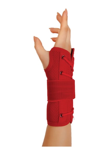 Ortholand Statik El Bilek Splinti Kırmızı Bedensiz Airtex Kumaş