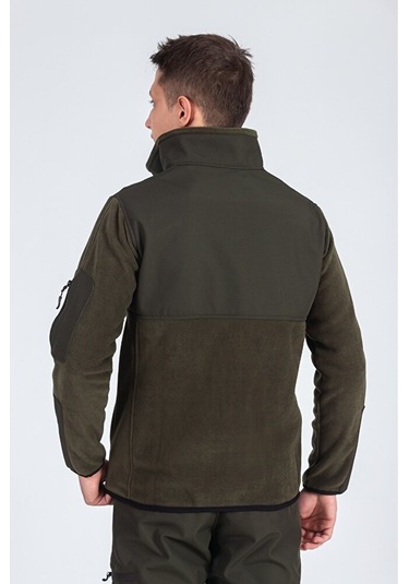 Softshell Erkek Garnili Polar Haki