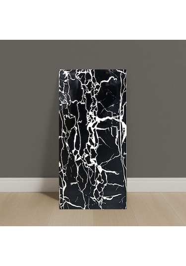 Brano Kendinden Yapışkanlı Duvar,banyo,tezgah Arası Kaplama 30 X 60 Cm Siyah - beyaz