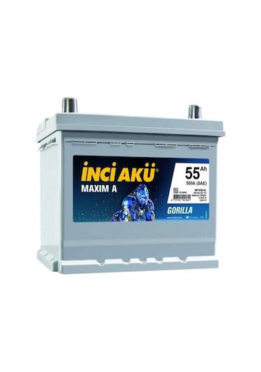 İnci 12V 55 Ah Dar Japon Tip Akü (Honda Cıvıc)