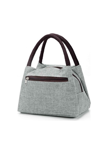 Öğle Yemeği Çantası Oxford Taşınabilir Soğutucu Öğle Yemeği Çantası Tuval Piknik Tote Çantaları Erkekler Kadınlar İçin Isı Yalıtımlı Omuz Çantaları 3 Siyah