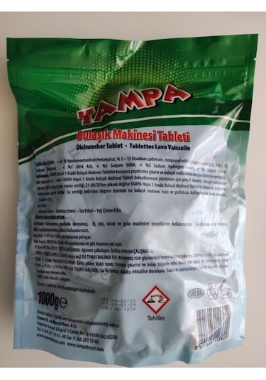 Tampa Bulaşık Makinesi Tableti Hepsi Bir Arada 2 Paket