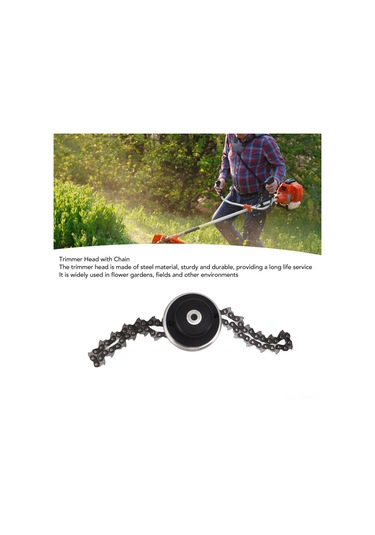 Hangfox Çelik Zincirli Ot Kesici Başlığı - Dayanıklı Dış Mekan Bahçe Aleti, Kordless Hızlı Ot Ve Çalı Kesimi