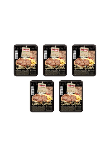 Erşan Et Pişmiş Dana Döner 5 x 200 G
