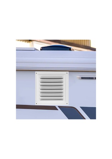 Suntek Metal Havalandırma Kapağı Yoğun Izgara Panjuru Tavan 20cmx20cm-beyaz