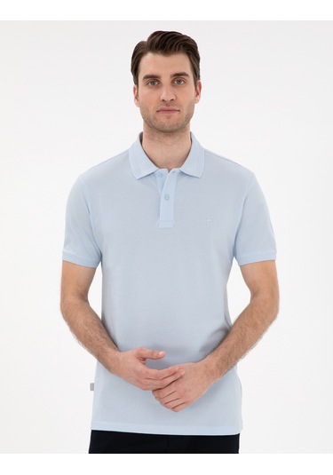 Pierre Cardin Erkek Açık Mavi Tişört Basic 50302561-vr003 Açik Mavi