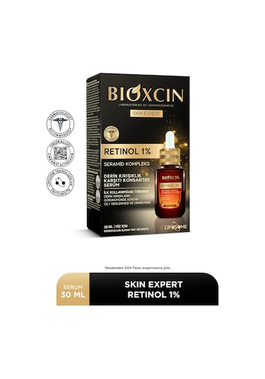 Bioxcin Skin Expert Retinol Serum %1 30 ml - Derin Kırışıklık Karşıtı Seramid Complex