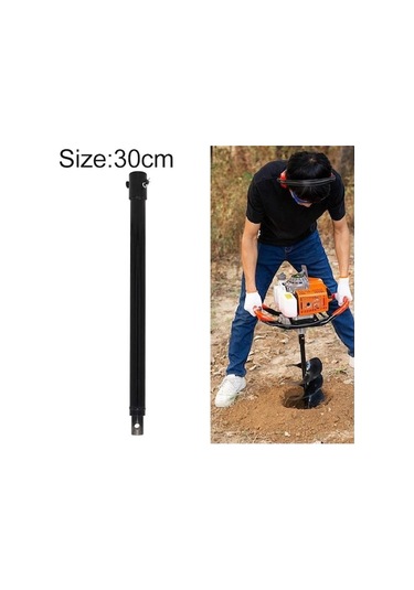 Rogfer 30cm Kazma Makinesi Zemin Matkap Dikim Makinesi Matkap Bit Uzatma Çubuğu, Boyut:30 Cm