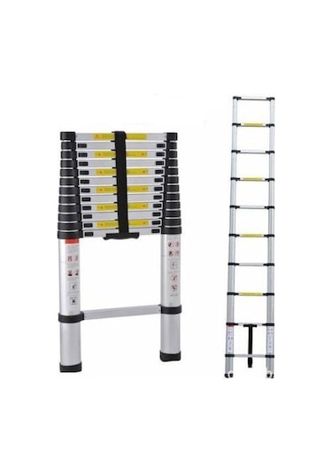 10 Basamaklı Teleskopik Merdiven Uzayan 2.9 M