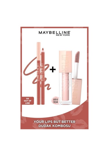 Maybelline New York Your Lips But Better Dudak Kombosu 04 Out Of Line + Lifter Gloss 02 Ice
