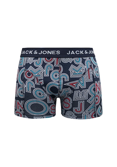 Jack & Jones Tyler 12250111 Baskılı Erkek Boxer 5'li Paket Lacivert