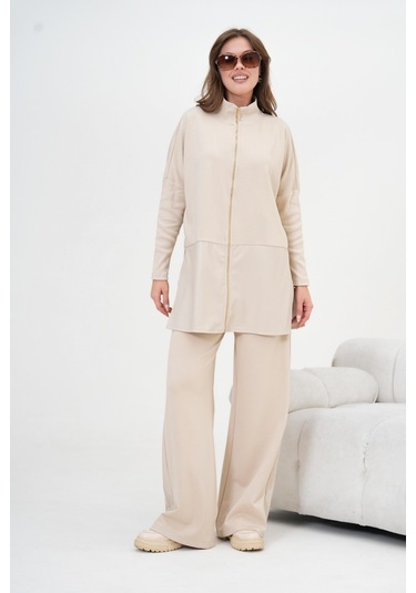 Ftz Kadın Deri İki İp Takım Bej 30949 Bej