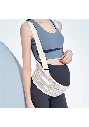 Elmpaly Hamilelik Korse Açık Kahverengi Xl Nefes Alabilir Karın Askısı Gebelikte Rahatlık