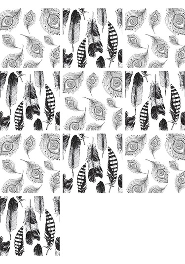 Dianziye Klasik Akdeniz Stili Pvc Otostik Tile Sticker 20x20cm 10 Adet - Duvar Dekoru İçin Kolay Uygulama Ve Kaldırma Diğer