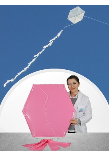 Naylon Altıgen Düzrenk Uçurtmalar Orta Boy