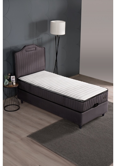 Kilim Mobilya Royal Lux Sandıklı Baza Antrasit Başlik Ve Yatak Dahil Değildir 090x190