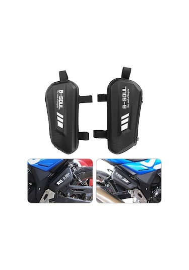 Cbtx B-soul 2 Adet Sol Ve Sağ Motosiklet Yan Çanta Su Geçirmez Tamir Araçları Depolama Sert Kabuk Çanta, 2l