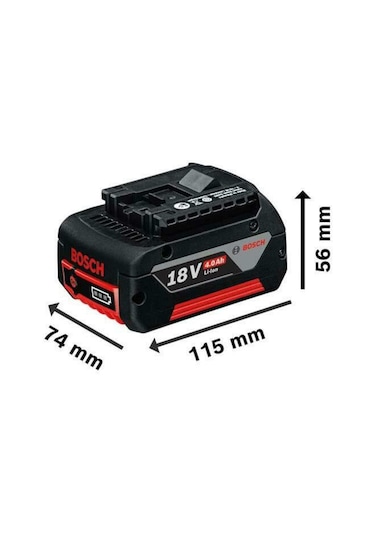 Bosch 18V Akülü Set GSR+GWS+GBH 3x 4.0Ah Akü + Şarj Aleti - 0615A5007L